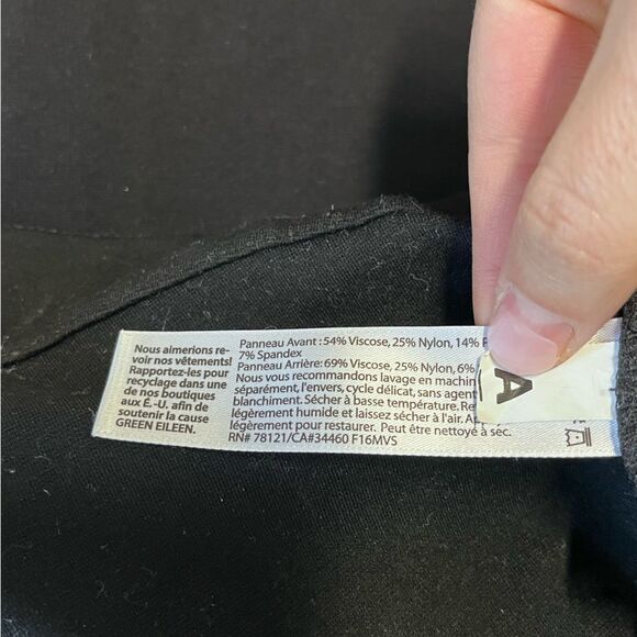 Eileen Fisher | Crop Knit Stretch Pants Size‎ XXL RN78121/CA#34460 Black - Picture 8 of 10